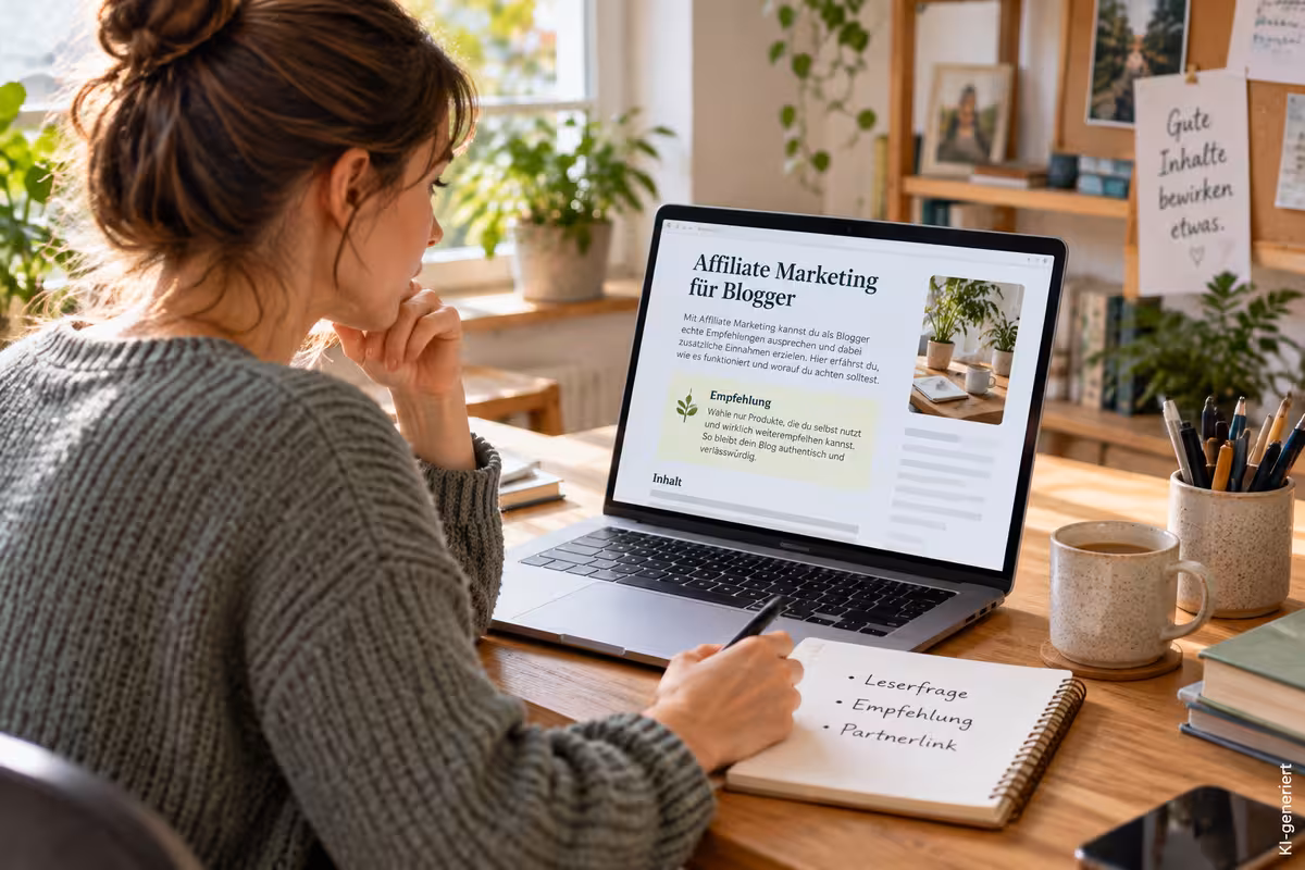 Beitragsbild zum Thema: Affiliate-Marketing für Blogger: Vom Artikel zur Provision