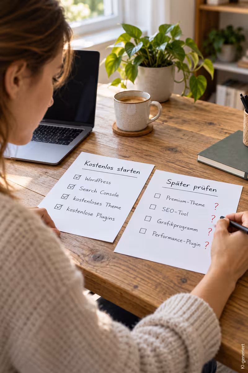Drittes Artikelbild zum Thema: Blog Kosten planen: Was kostet ein Blog wirklich?