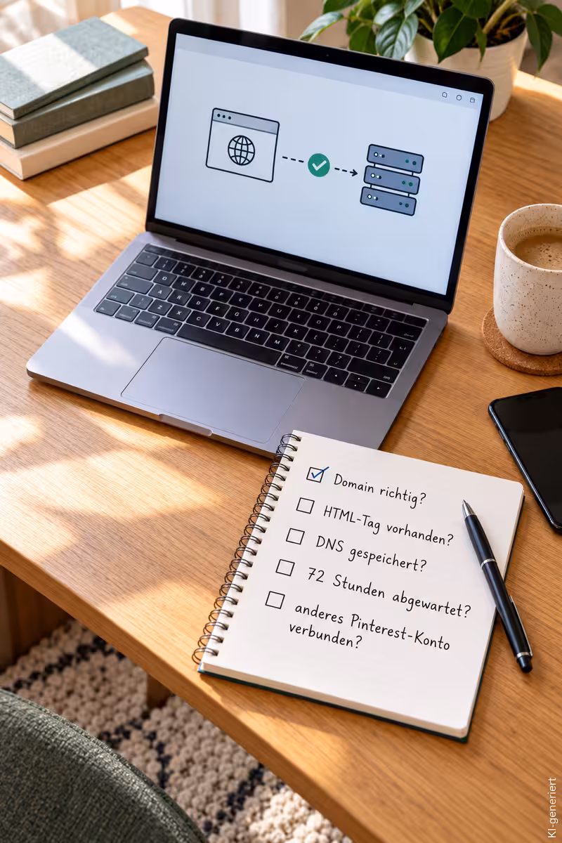 Drittes Artikelbild zum Thema: Pinterest Blog verbinden: Konto und Website einrichten